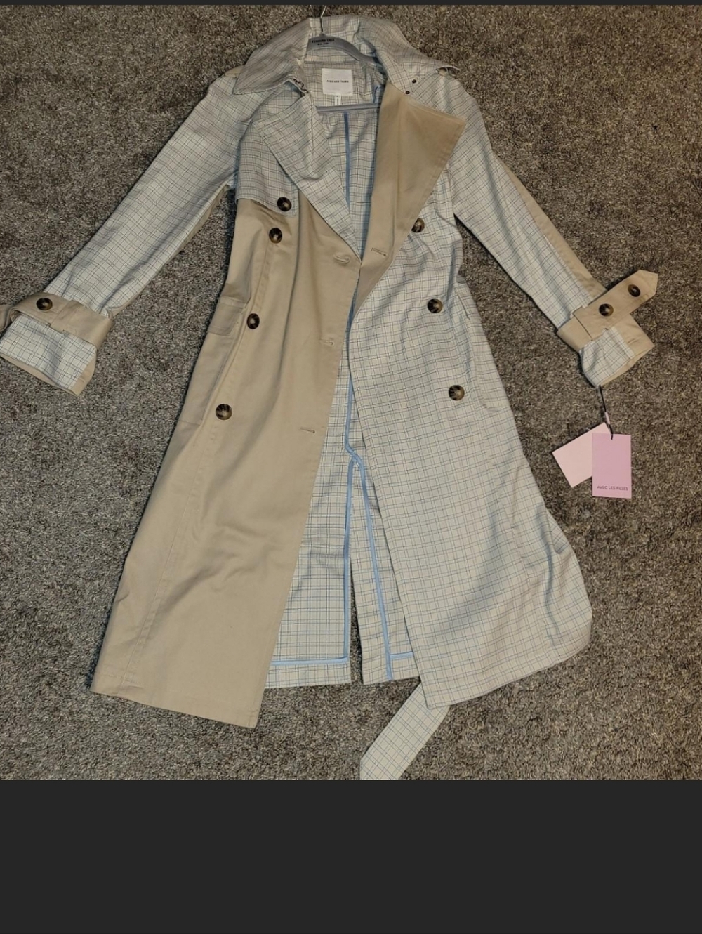 AVEC LES FILLES SPLIT TRENCH COAT